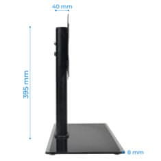 Nosač za televizor 14"-42", čelična noga, do 29 kg, VESA, podesiv
