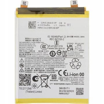 Nova baterija QM45 odgovara Motorola Edge 50 Pro 4500 mAh