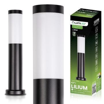 LUMILED Vanjska vrtna lampa E27 crni stup 45cm Lilium lumiled