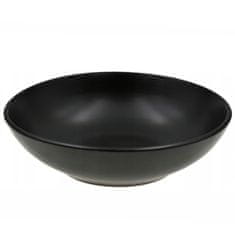 Zdjela, tanjur ZA juhu, doručak, večeru, 20 cm, crna keramika