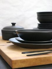 Zdjela, tanjur ZA juhu, doručak, večeru, 20 cm, crna keramika