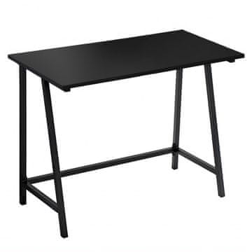 Mali crni ravni industrijski stol 100x50x75 VB4Bk Begryf