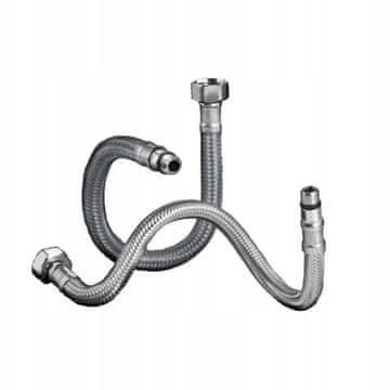Čelično pleteno crijevo za slavinu GW 3/8” - M10x1 L-50 - 50 cm Inox