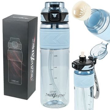 Tritan boca za vodu 1000 ml s mjernom posudom - plava