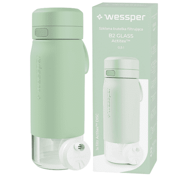 Wessper staklena boca s filterom WES270-500-MT menta 500ml