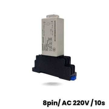 AXZ s.r.o. Vremenski relej s priključkom na DIN šinu (8pin/220AC/10s)