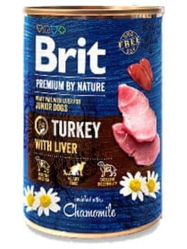 Brit Premium By Nature Junior puretina s jetrom (konzerva) 400 g