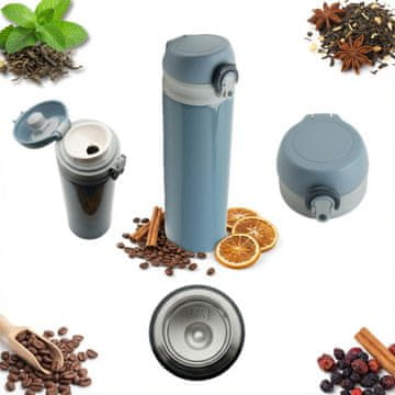 Termos putna šalica od čelika 450 ml ZA kavu, čaj, vodu