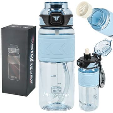 Tritan boca za vodu 600 ml s mjernom posudom - plava