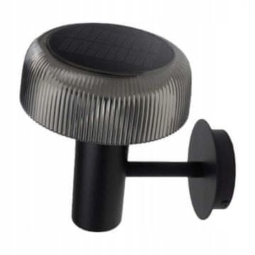 Solarna + USB LED fasadna svjetiljka 2 u 1 IP44 SOE-16BD crna sjenila