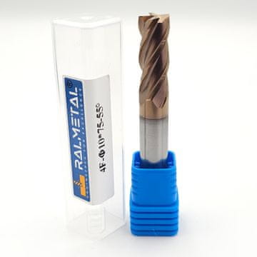 Glodalo od tvrdog metala 10 x 25 x 75, 4 oštrice, 55 HRC!