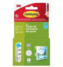 3M Command čičak za vješanje slika, mali, 4 para, do 2 kg
