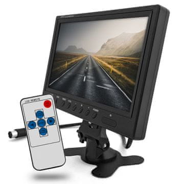 LCD monitor za kamere za vožnju unatrag 9" žičani zaslon RCA 4 kanala