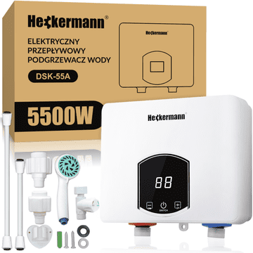 Protočni električni bojler vode heckermann dsk-55a 5,5 kw
