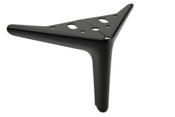 BB Anchor Elegantna noga za namještaj, crna mat, visina 12 cm