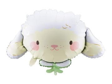 PartyDeco Folija balon s uzorkom ovce 87x57,5 cm