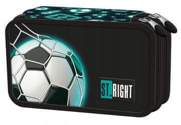 Dvostruka pernica s priborom Neon Football STRIGHT
