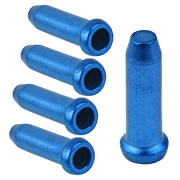 ACCENT Završnice za sajle Accent 2,3 mm, aluminijske, 5 komada, plave