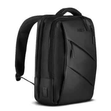 NILS NC4502 Ruksak za laptop s USB-om crni Nils