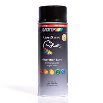 MOTIP DUPLI Akrilna boja u spreju RAL 9005 Palette Gloss Black 400ml CRAFTS