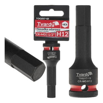 Tvardy HEX 1/2" H12 CR-MO udarni nasadni ključ (10/100)