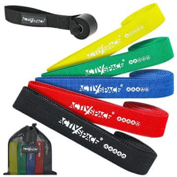 Set od 5 platnenih traka za CrossFit zgibove - power band