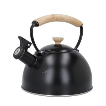 Kuhalo za vodu s pištanjem 1,6 l crno / La Cafetiere