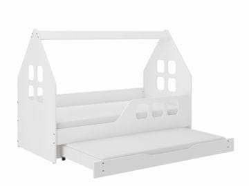 Wooden Toys Dječji krevet HOUSE 160x80 RIGHT s funkcijom spavanja