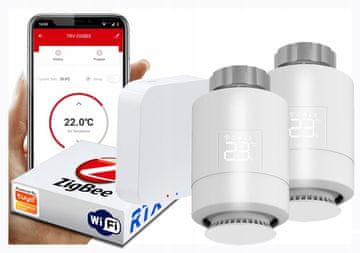 RTX 2x termostatska glava + Tuya SET Zigbee WiFi pristupnik