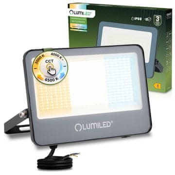 LUMILED LED reflektor trinox 100W 11000lm cct IP66 sivi lumined