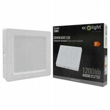 LED Downlight N/T kvadratni 12W 4000K bijeli DL-1