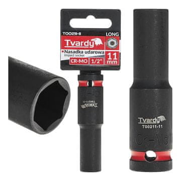 Tvardy Dugi udarni nasadni ključ 1/2" 6-kraki 11 mm CR-MO (6/72)