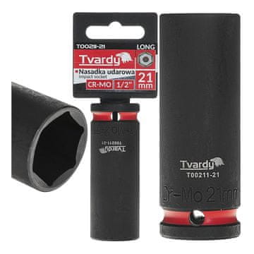 Tvardy Dugi udarni nasadni ključ 1/2" 6-kraki 21 mm CR-MO (6/48)