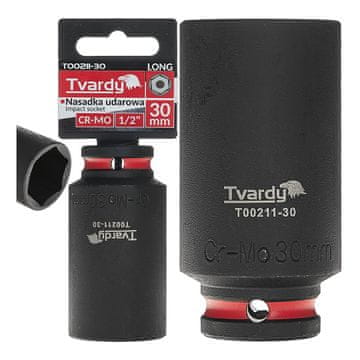 Tvardy Dugi udarni nasadni ključ 1/2" 6-kraki 30 mm CR-MO (6/36)