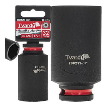 Tvardy Dugi udarni nasadni ključ 1/2" 6-kutni 32 mm CR-MO (6/36)