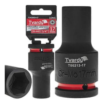 Tvardy Dugi udarni nasadni ključ 3/4" 6-kraki 17 mm CR-MO (1/20)