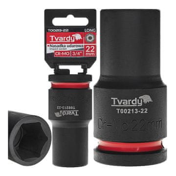 Tvardy Dugi udarni nasadni ključ 3/4" 6-kraki 22 mm CR-MO (1/20)