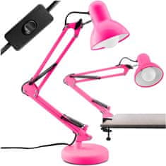 LUMILED Tobi Pink Lumiled E27 stolna lampa za crtanje + grlo za stol