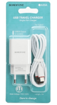 Borofone BA20A 2.1A zidni punjač za Apple iPhone
