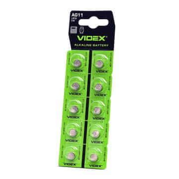 VIDEX AG11/LR721 alkalne baterije u blisteru od 10 kom.
