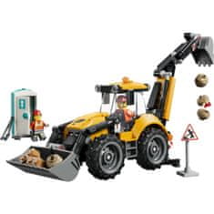 LEGO 60480 CITY Žuti bager s utovarivačem
