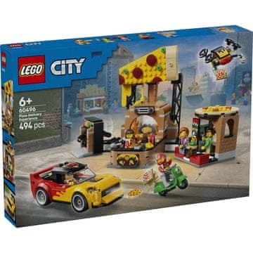 LEGO 60496 CITY Pizzeria s brzim dostavnim vozilima