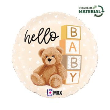 Grabo Folija balon Hello Baby Medvjedić smeđi 45 cm