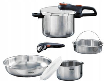 Tefal Secure Trendy ekspres lonac + Emotion Ingenio set, 6L (P2580708)