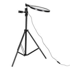 MG Selfie Ring okruglo LED svjetlo + stativ, crni