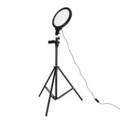 MG Selfie Ring okruglo LED svjetlo + stativ, crni