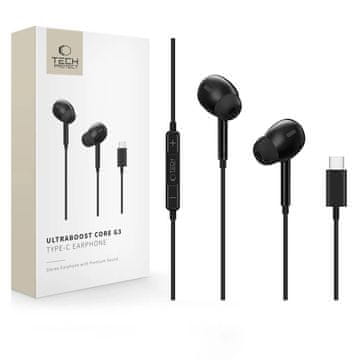 Tech-protect Core G3 slušalice za uši USB-C, crne