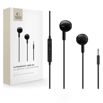 Tech-protect Core G4 slušalice za uši 3.5mm mini jack, crne