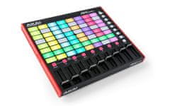 Akai Akai APC Mini MK2 MIDI kontroler za Ableton Live, 64 RGB tipki, 9 fadera, crvena/crna