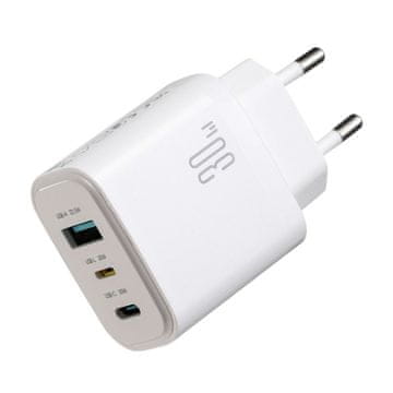 Joyroom punjač 30W USB TipC TipA Lightning QC PD bijeli JR-TG6